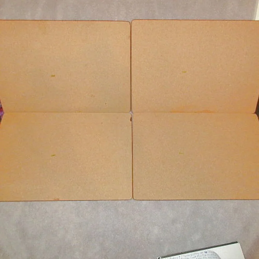 Vtg Mary Engelbreit Tea Party Placemats Set Of 4 Cork Back Farmhouse Cottagecore